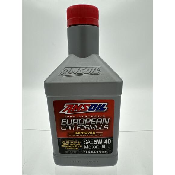 Amsoil 5w40 European Synthetic Motor Oil 1 Quart - Picture 1 of 4